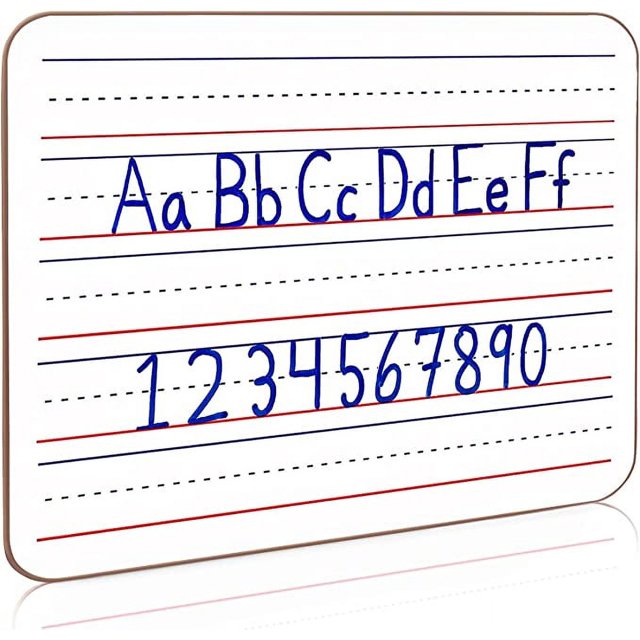 Dry Erase Ruled Whiteboard l 9x12 inch Lined White Board Lapboard