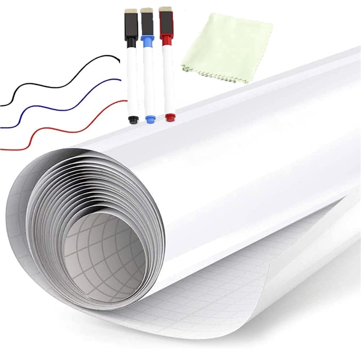 Dry Erase Sticker for Wall Tutuviw White Board Paper with 3 Markers ...