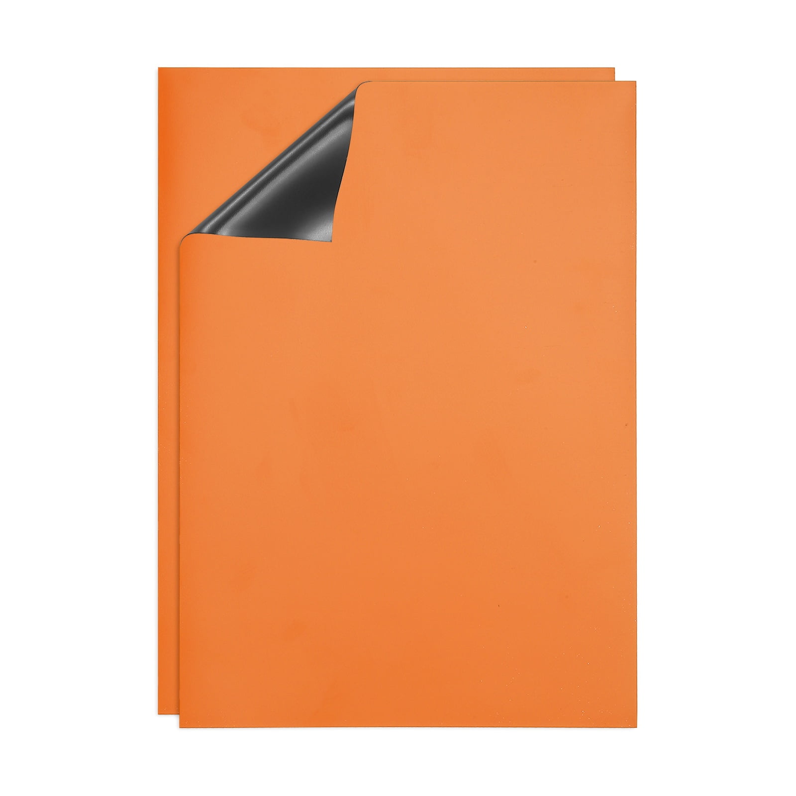 Dry Erase Strips Magnetic, 2 Pack Refrigerator Magnets Strip Label, Orange