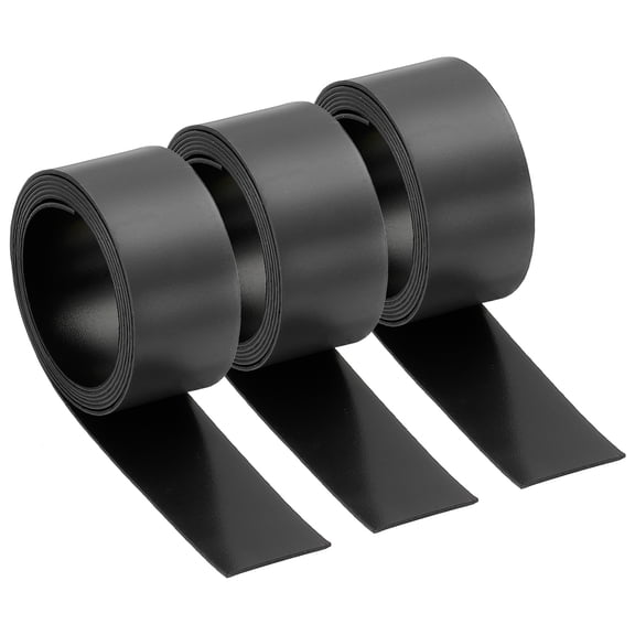 Dry Erase Strips Magnetic, 3 Pack Refrigerator Magnets Strip Label, Red