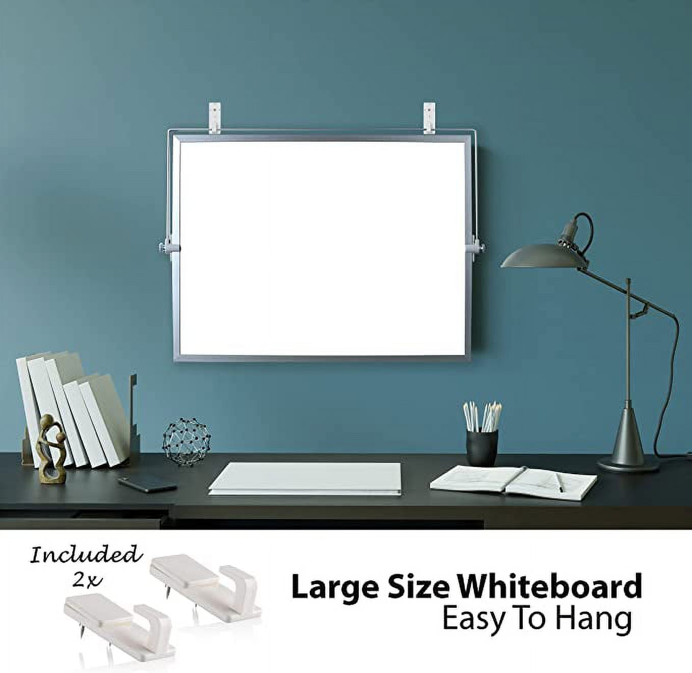  Dry Erase White Board - 12''x16'' Magnetic Large Desktop  Whiteboard with Stand, Portable Double-Sided White Board with 10 Markers, 4  Magnets, 1 Eraser, for Drawing/Memo/to Do List/Desk/School (Gold) : Office