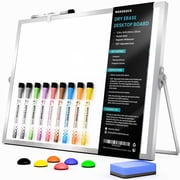 Marsrock Sale 16"×12"Blank Desktop Double-Sided Dry Erase Whiteboard with Stand,Great for Home,School& Planning Board