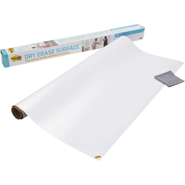 Dry Erase Whiteboard Film Surface for Walls, Doors, Tables, Chalkboards