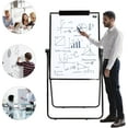 thumbnail image 1 of Dry Erase Whiteboard Height Adjustable, Magnetic Easel Board 28 x 40 inches Double Sided Flip Chart Easel Portable Stand White Board for Teaching Presentation Meeting, 1 of 9