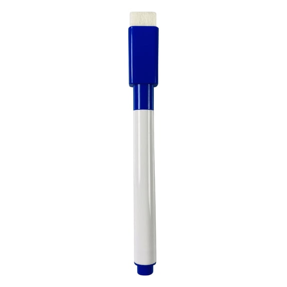 Dry Erase Whiteboard Markers with Built-In Eraser, Dry Wipe Marker Pens, Smooth Writing Board Markers, Portable Fine Tip Markers, Quick Clean Refrigerator Board Pens, Whiteboard Drawing Markers