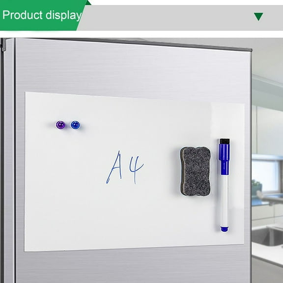 Dry Erase Whiteboard Set with Markers Magnetic Pins Eraser Portable White Board for Home Office Classroom Teaching Schedule(White)