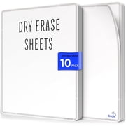 Scribbledo Double-Sided Dry Erase Sheets Small White Board , 9  x 12 , 10-Pack