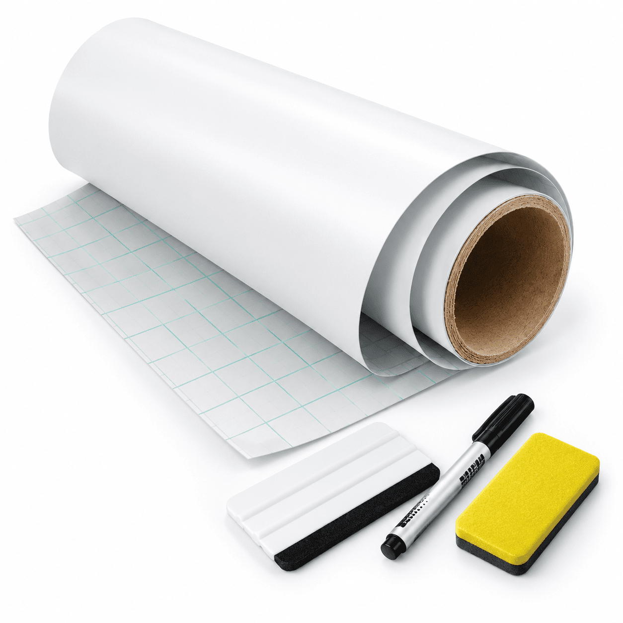 Dry Erase Whiteboard Wall Decal Sticker, 48 x 72 Inch Brilliant White ...