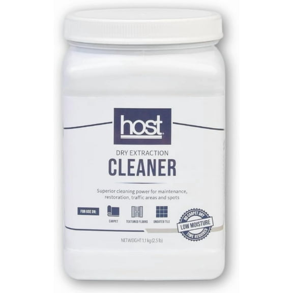 Dry Extraction Cleaner - Natural Non-Toxic Biodegradable Cleaning Compound for Carpets Grouted Tile and Textured Floors - Low Moisture Formula Safe for People & Pets 2.5 lb Shaker Jar