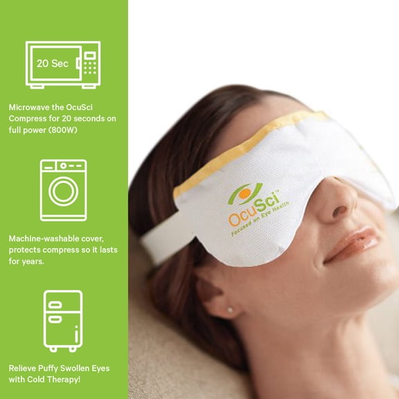 Dry Eye Compress with HydroHeat - Relieves Dry Eye, Itchy Eyes in Minutes