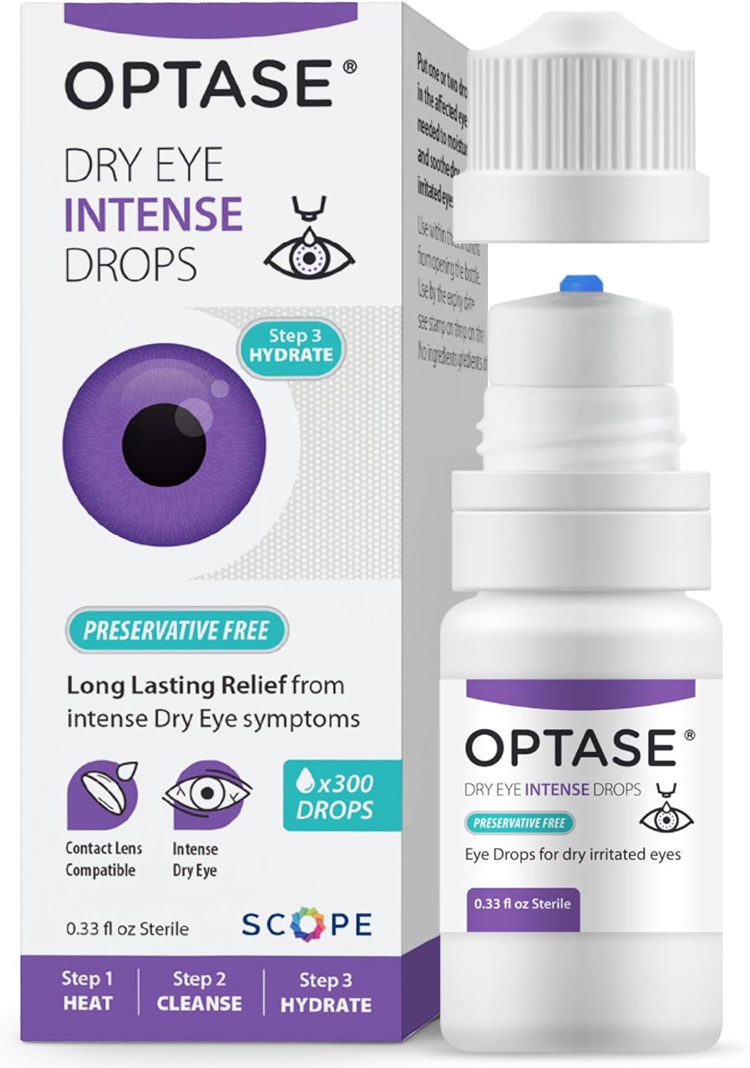Dry Eye Intense Drops Preservative Free For Long Lasting Relief Artificial Tears To Relieve