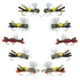 thumbnail image 1 of Dry Fly Fishing Assortment - 10 Fly Collection - Parachute Chernobyl Ant - Hook Size 10 - Trout Bass Panfish Flies - Gift for Anglers, 1 of 6