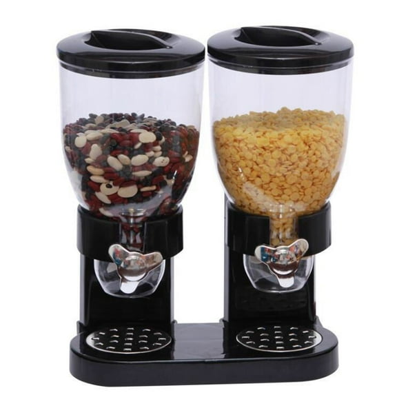 Dry Food Dispenser Dual Control Indispensable Compact Dry Cereal Dispenser 4L for Cereal Candy Nuts Beans Rice