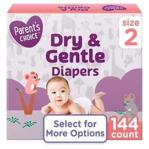 Pañales Dry & Gentle Talla 2, 144 Piezas (Seleccione para más opciones)