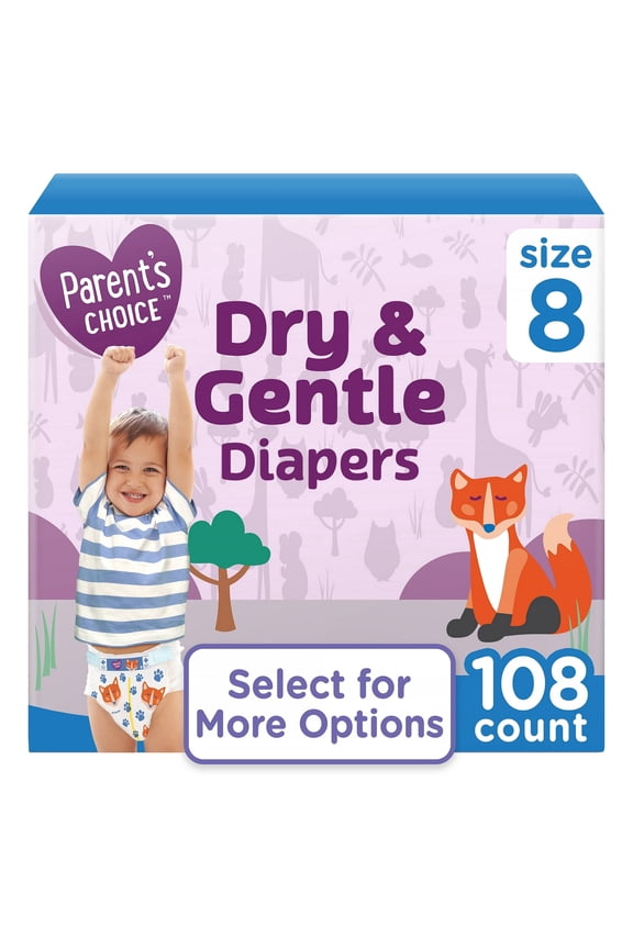 Diapers Size 8, 108 Count