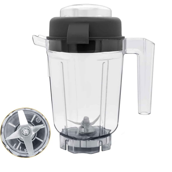 Dry Grains Container Compatible with E310 5000 5200 6300 7500 VM0102 VM0103 Professional Blenders, Dry Blade Container Grind Grains Coffee
