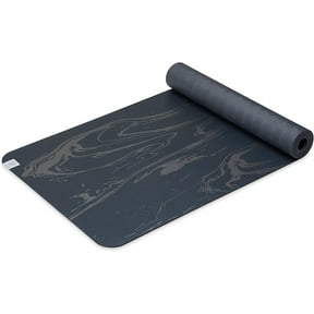 Dry-Grip Yoga Mat - 5mm Thick Non-Slip Exercise & Fitness for Standard or Hot Yoga, Pilates and Floor Workouts Cushioned Support, Coat 68 x 24 Inches