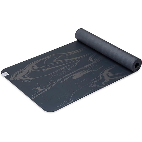 Dry-Grip Yoga Mat - 5mm Thick Non-Slip Exercise & Fitness for Standard or Hot Yoga, Pilates and Floor Workouts Cushioned Support, Coat 68 x 24 Inches