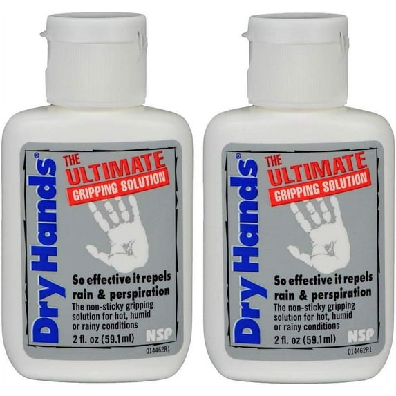 Dry Hands The Ultimate Gripping Solution All-Sport Topical Lotion-The Non-Sticky Gripping Solution for Hot, Humid and Rainy Conditions 2 Fl. Oz Pack 2