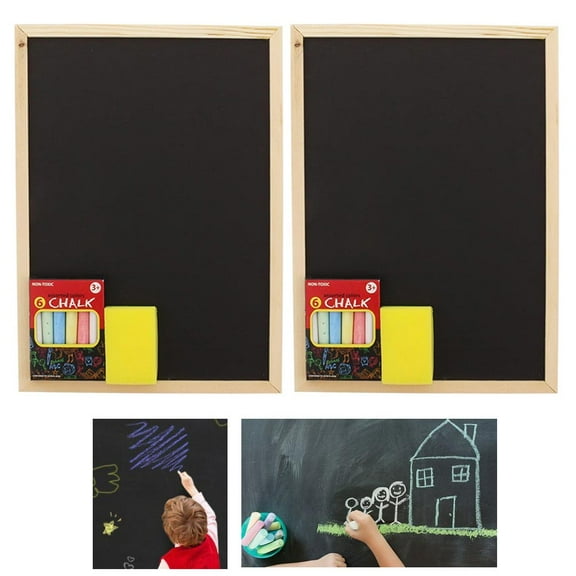 Dry Hanging Chalkboard with Eraser, 2 Count