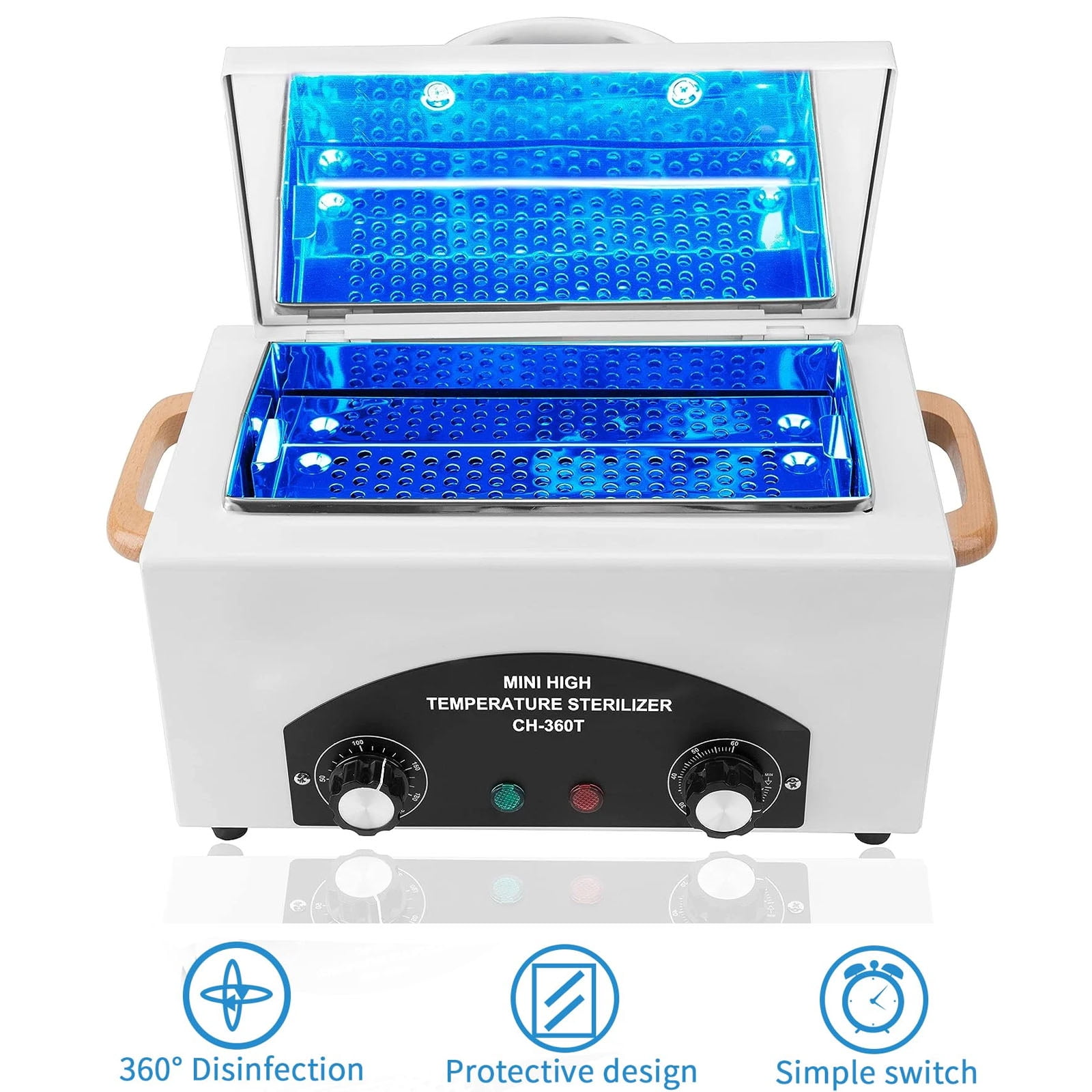 Dry Heat Sterilizer, Multi-Functional Nail Salon Cleaning Supplies