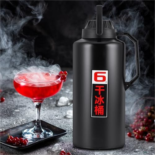 Dry Ice Bucket 6kg Large Capacity - 304 Stainless Steel Insulation Container for Seafood Preservation, Cocktail Making & Dry Ice Storage$$Home Decor, Kitchen, & Other