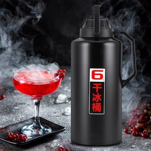 Dry Ice Bucket 6kg Large Capacity - 304 Stainless Steel Insulation ...