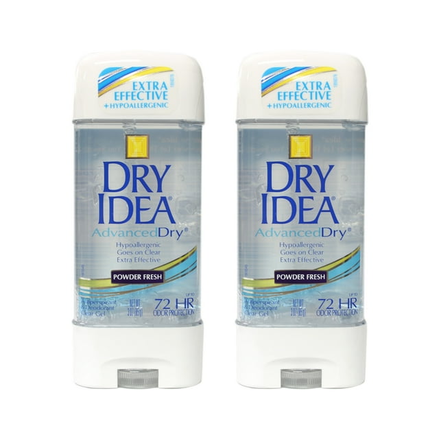 Dry Idea Advanced Dry Unscented Antiperspirant & Deodorant Clear Gel 3 oz (Pack of 2)