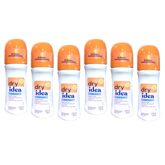 Dry Idea Anti-Perspirant Deodorant Advanced Dry Powder Fresh 3.25 oz (Pack of 6)