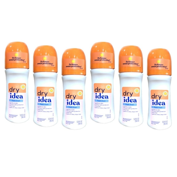 Dry Idea Anti-Perspirant Deodorant Advanced Dry Powder Fresh 3.25 oz (Pack of 6)