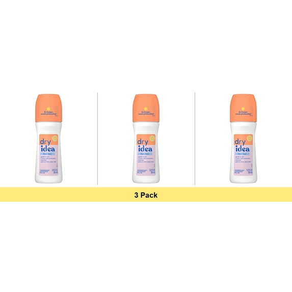 Dry Idea Anti-Perspirant Deodorant Roll-On Advanced Dry Fresh Linen 3.25 Oz - 3 Pack