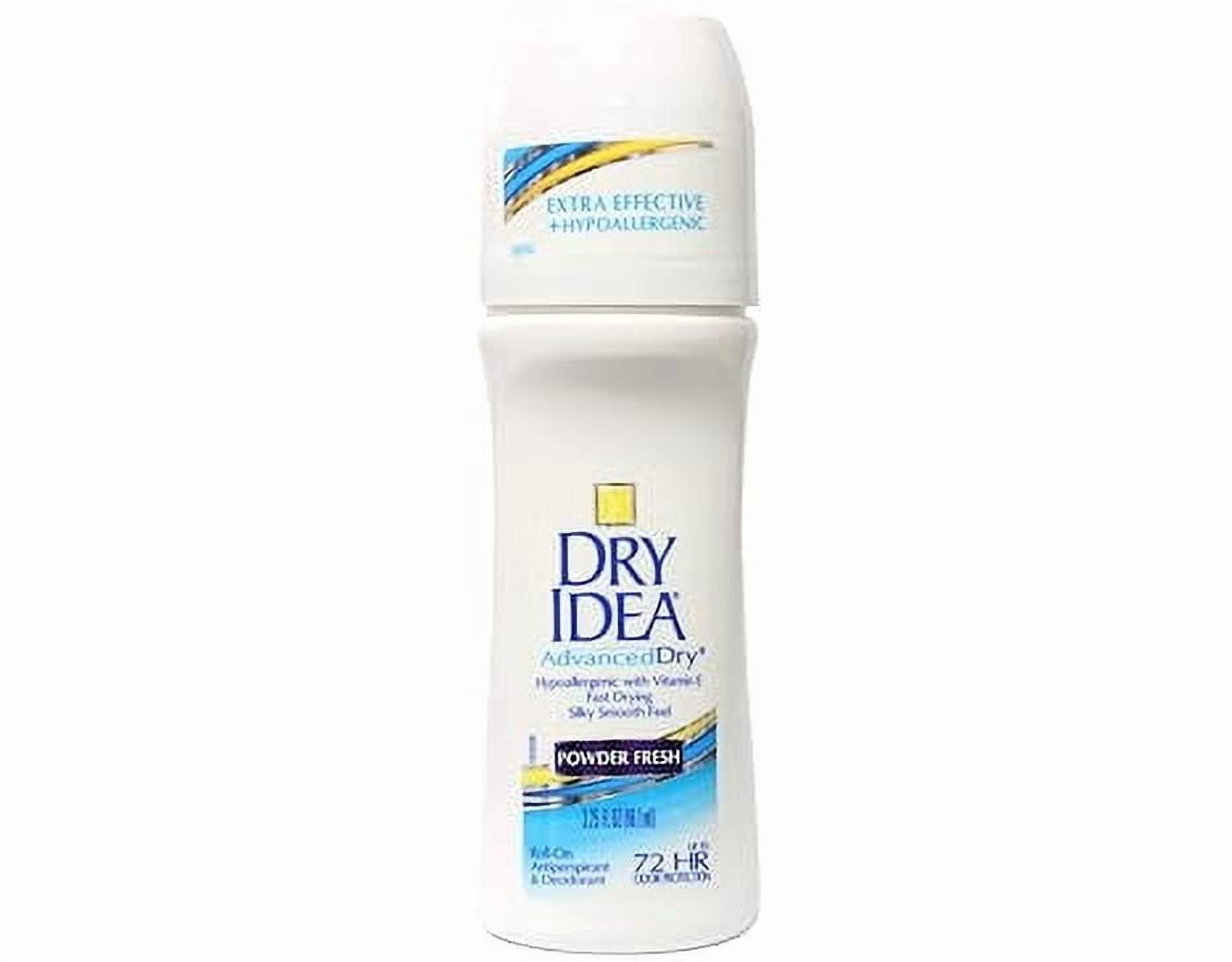 Dry Idea Anti-Perspirant Deodorant Roll-On Advanced Dry Powder Fresh 3.25 Oz , 6 Pack