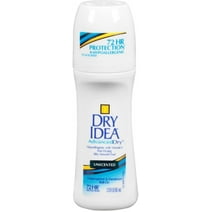 Dry Idea Anti-Perspirant Deodorant Roll-On Unscented, 3.25 oz (Pack of 4)
