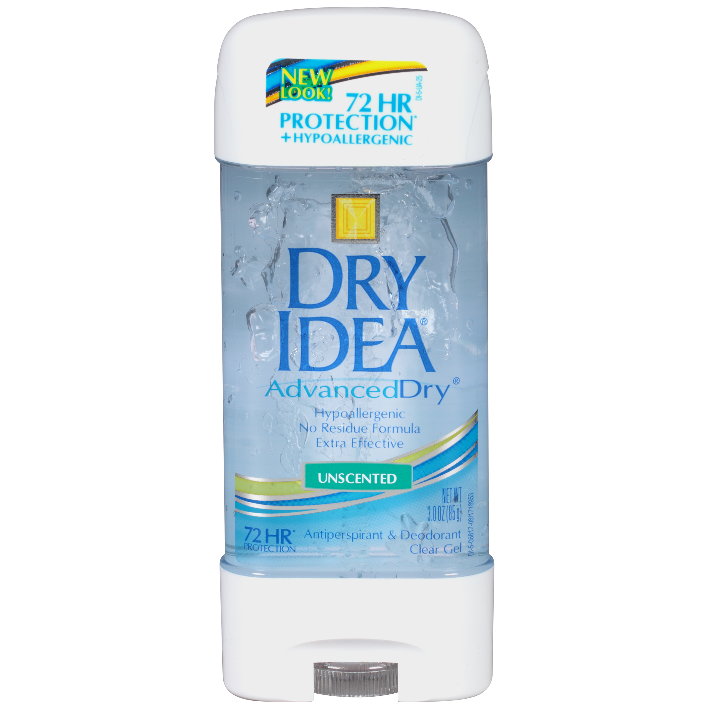 Dry Idea Antiperspirant Deodorant Gel, Unscented, 3 oz - image 1 of 9