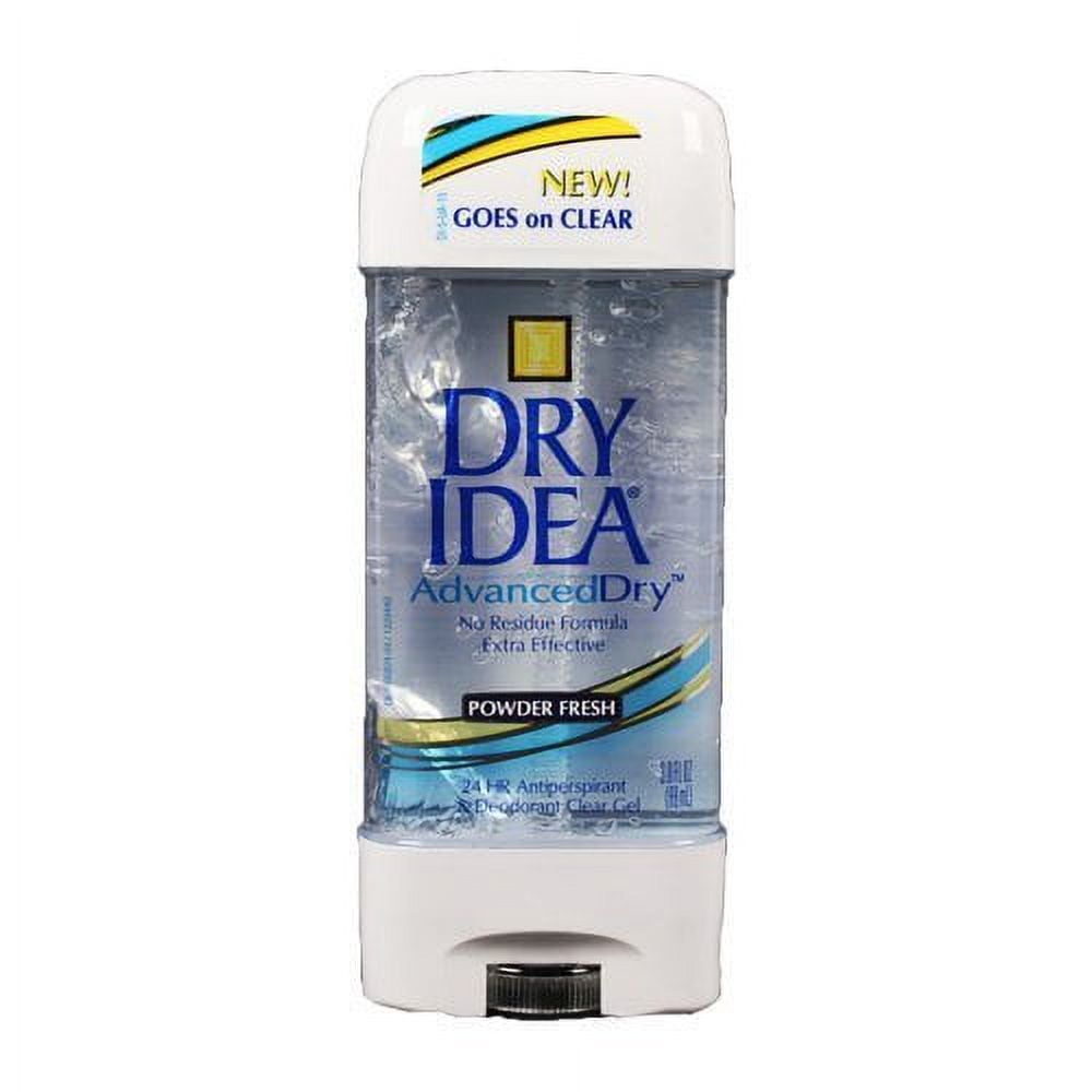 Dry Idea Clear Gel Antiperspirant/Deodorant, Powder Fresh 3 oz (Pack