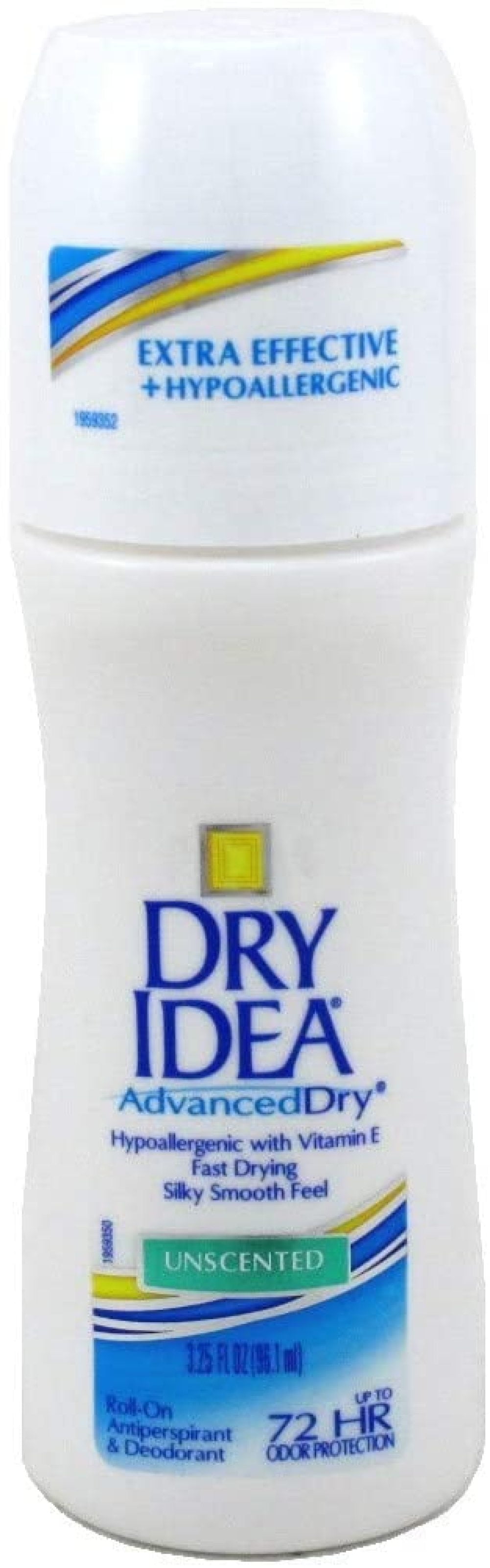 Dry Idea Deodorant 3.25 Ounce Roll-On Unscented Anti-Perspirant (96ml) (Pack of 3)