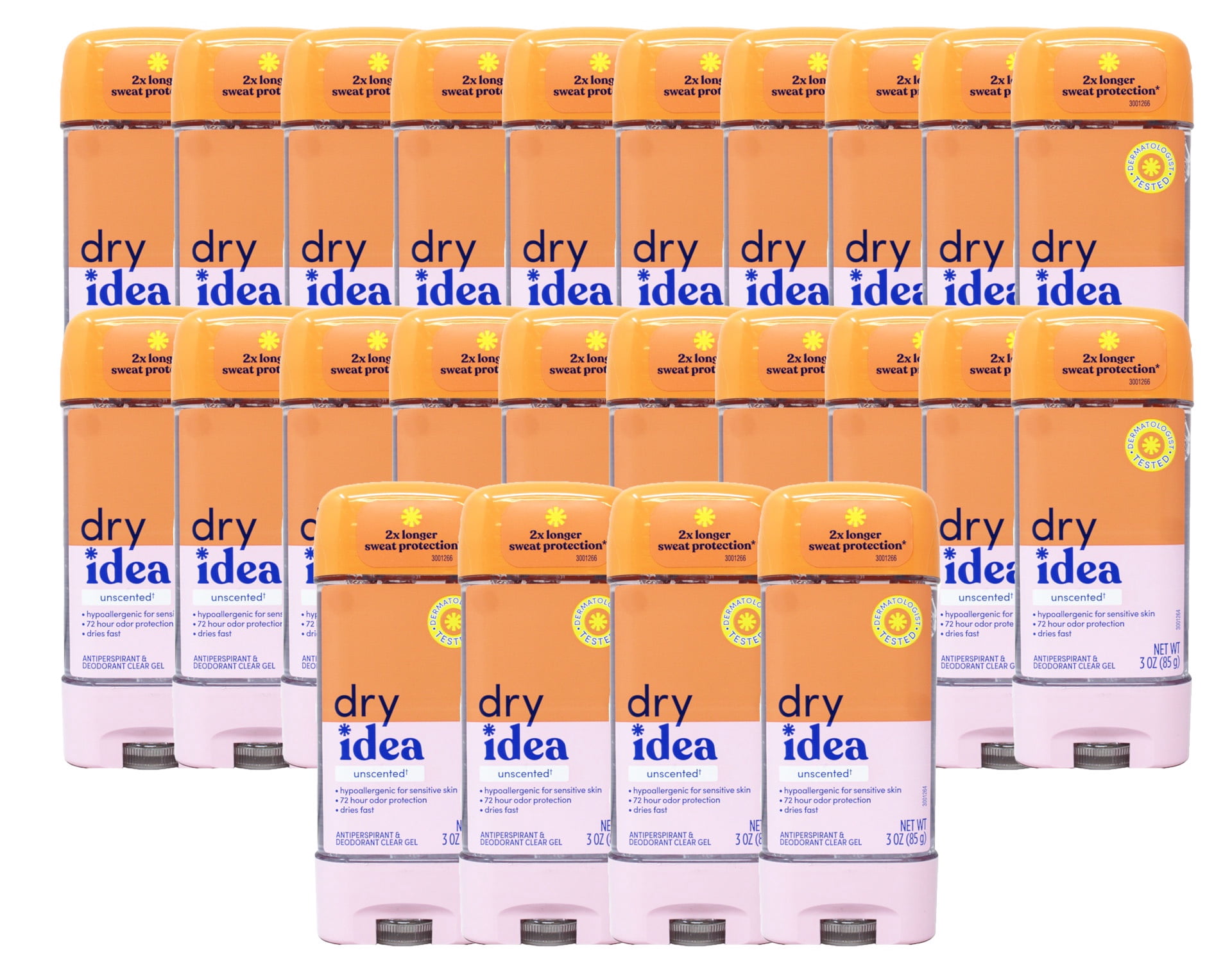 Dry Idea Gel Deodorant & Antiperspirant (Pack of 24)