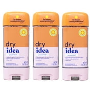 Dry Idea Gel Deodorant & Antiperspirant, Unscented & Hypoallergenic For Sensitive Skin - 3oz Pack of 3
