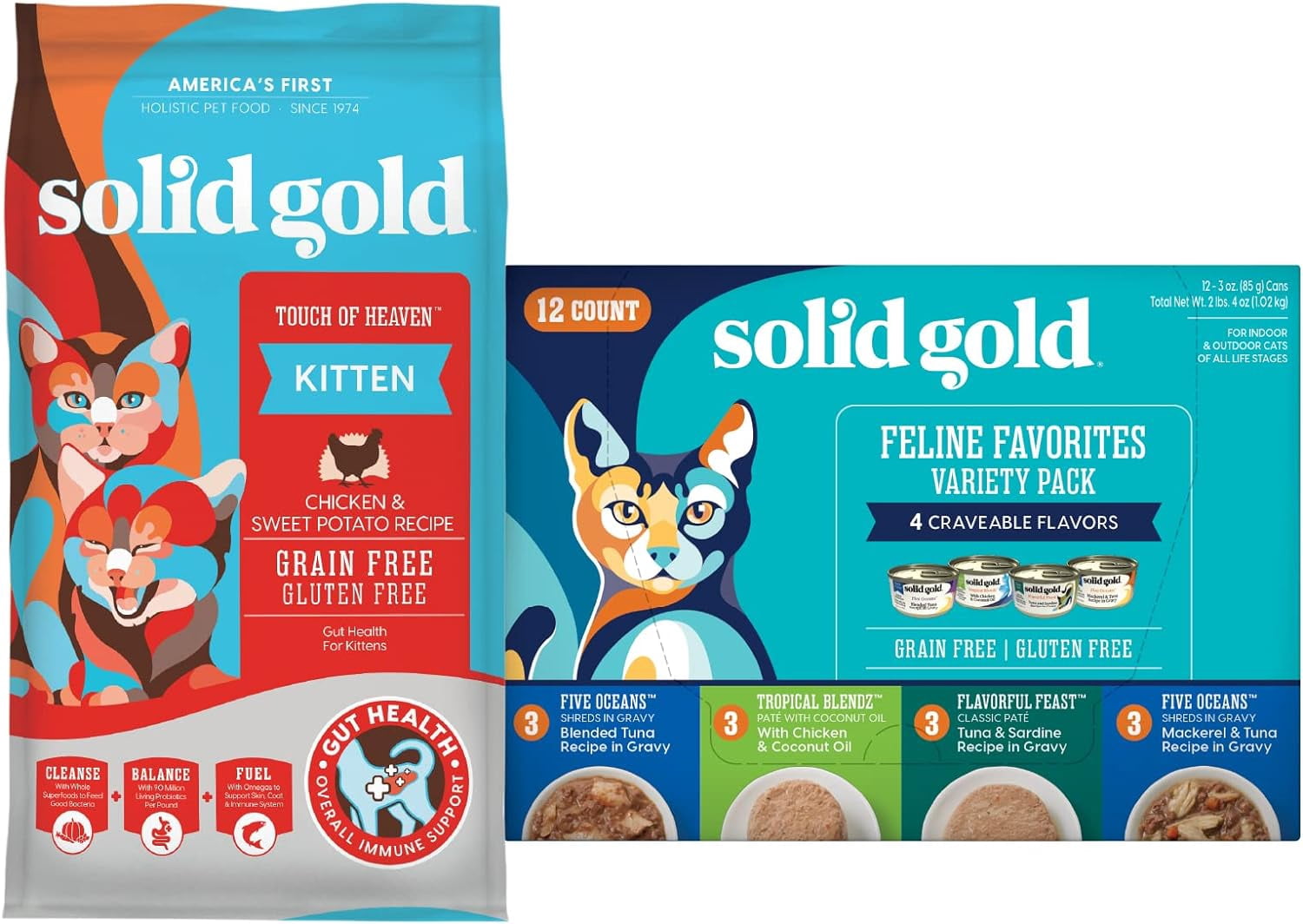 Dry Kitten Food Made with Real Chicken and Sweet Potato Touch of