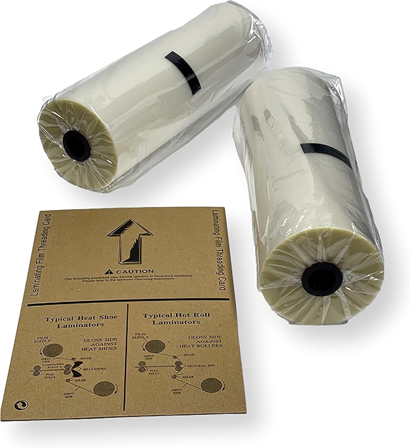 Dry-Lam CG1220-1 Trade-Lam Commercial Copolymer Gloss Laminating Film, Set of 2 Rolls; 12″ × 200′; 1″ Core; 5 Mil Thick; Melting Temperature of 230 °F; Crystal Clear Finish