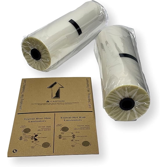 Dry-Lam CG1220-1 Trade-Lam Commercial Copolymer Gloss Laminating Film, Set of 2 Rolls; 12  200; 1 Core; 5 Mil Thick; Melting Temperature of 230 F; Crystal Clear Finish