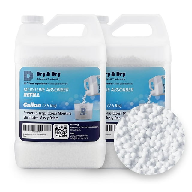 Dry & Dry Moisture Absorbers Refill Beads (15 LBS) Dehumidifiers for