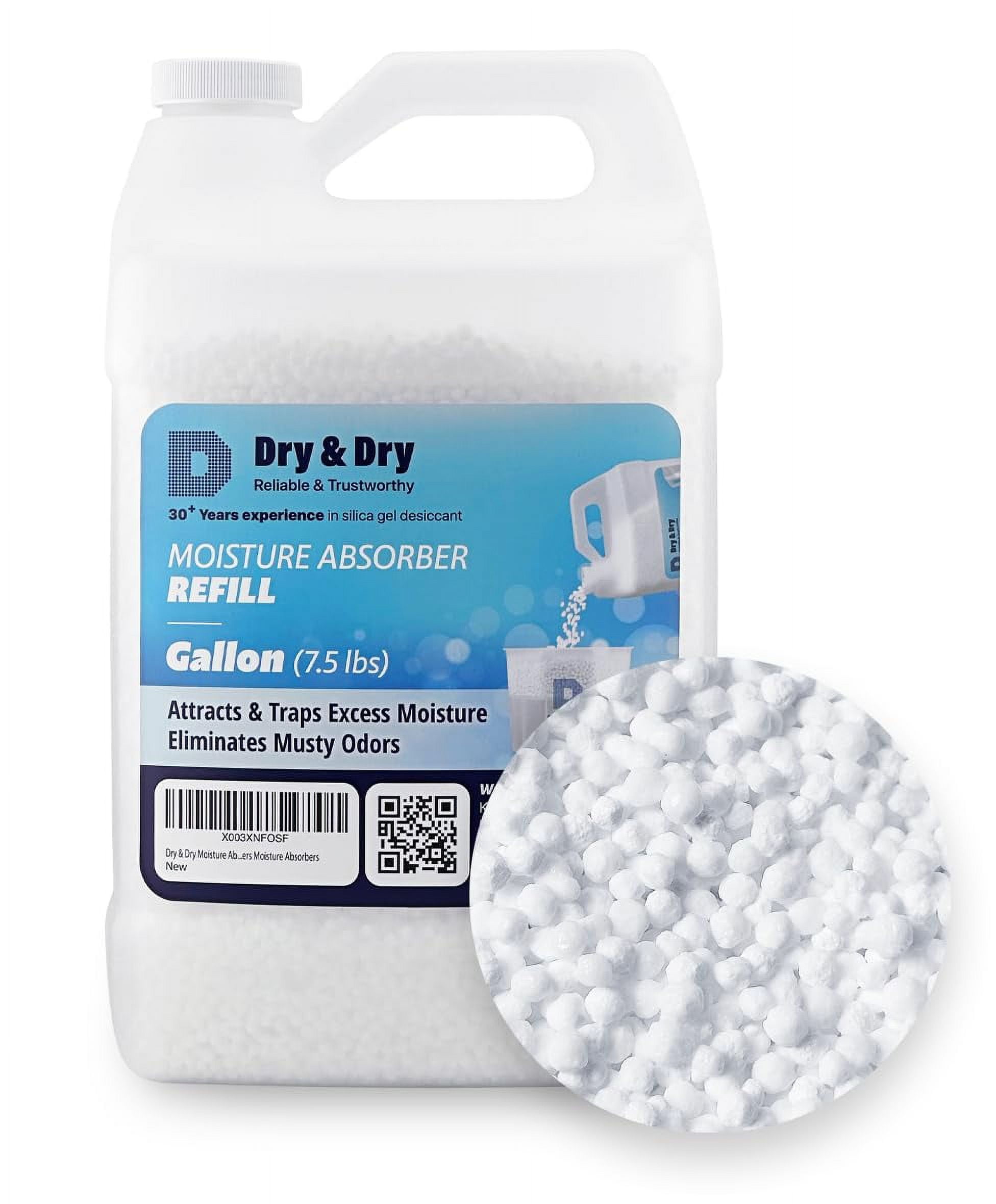 Dry & Dry Moisture Absorbers Refill Beads (7.5 LBS) Dehumidifiers for