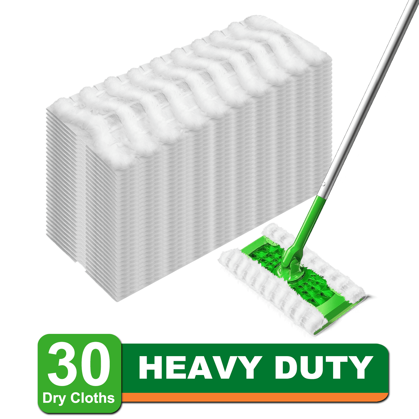 Swiffer Sweeper Heavy Duty Dry Mop Pads, 30 Count,