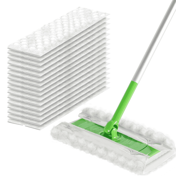 Dry Mop Pads for Sweeper Heavy ,Thickening, 30 Count