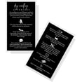thumbnail image 1 of Dry Needling Aftercare Cards  50 Pack  Size 2x3.5" inch Business Card  Black with White, 1 of 9
