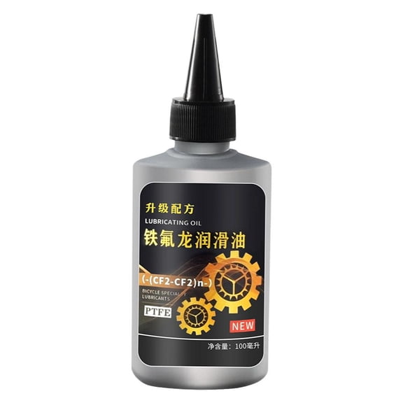 Dry PTFE Bike Chain Lube 100ml Maintenance Oil for Bike Chains, Reduces Friction, Protects Against Rust and Wear