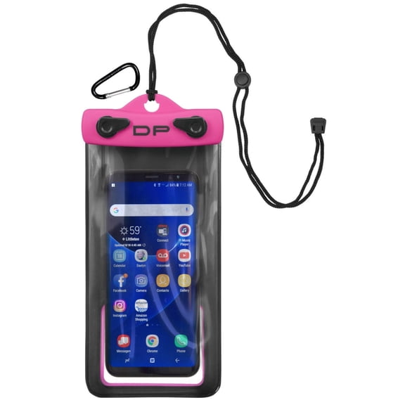 Dry Pak Smart Phone, GPS & MP3 Case 4" x 7" Hot Pink