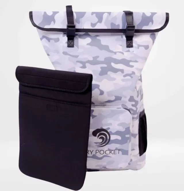Dry Pocket Magnaguard 25L Auto-Sealing Waterproof, Floating Dry Bag, Snow Camo
