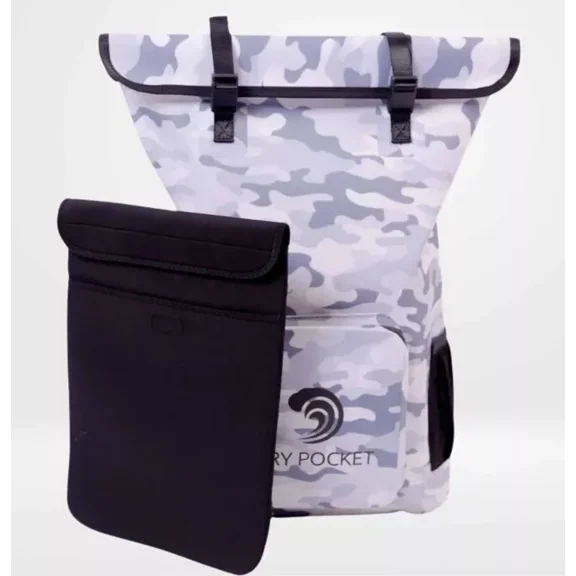 Dry Pocket Magnaguard 25L Auto-Sealing Waterproof, Floating Dry Bag, Snow Camo